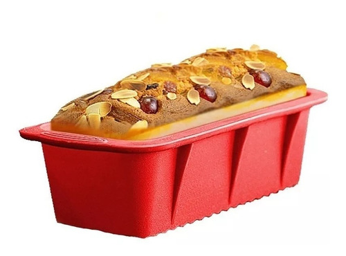 Molde Budin Budinera Silicona Rectangular 25 X 12 X 7 Cm , Mania-electronic