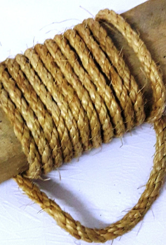 Soga Sisal 5mm Trenzado Rollo X 7 Metros