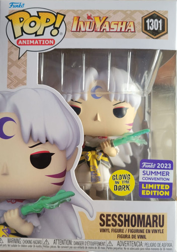 Funko Pop! Anime Inuyasha #1301: Sesshomaru Glow Convencion