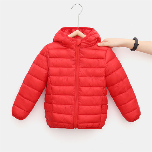 Chaqueta De Plumón Ligera Para Niños Y Niñas Con Capucha