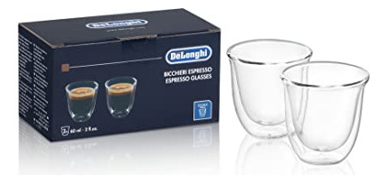 Juego De 2 Vasos De Espresso De'longhi Delonghi De Doble Par