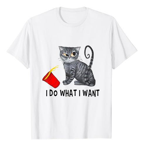 Hago Lo Que Quiero Gato Café Gato Negro Taza Roja Polera G