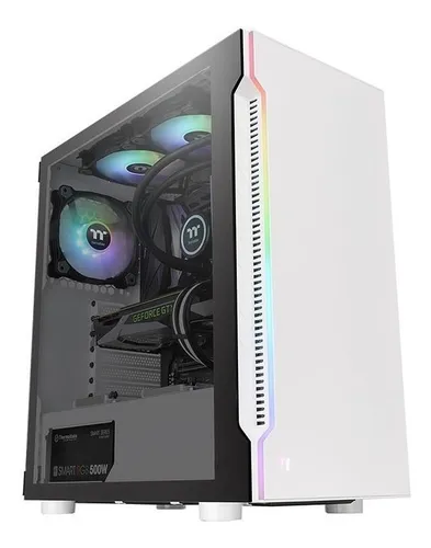 Caja Atx Thermaltake H200 Tg Rgb Snow