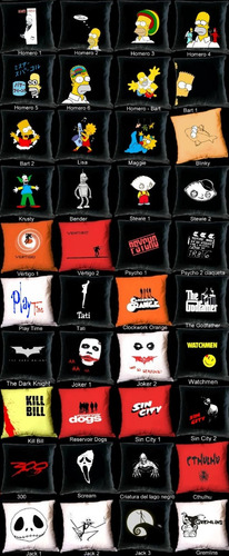 Imagen 7 de 10 de Almohadones Estampas Cine Series Lost Harry Potter Star Wars