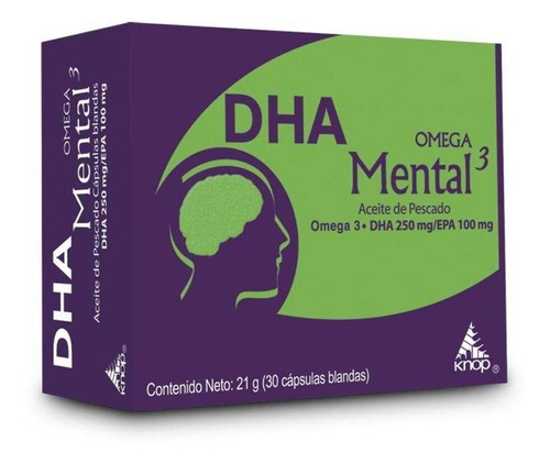 Dha Mental Omega-3 30 Cápsulas