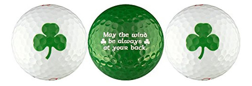 Set De Regalo De Pelota De Golf Enjoylife Inc. Shamrock With