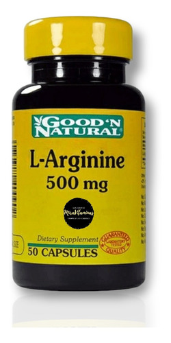 L Arginine 500 Mg Good'n Natural X - Unidad a $1078