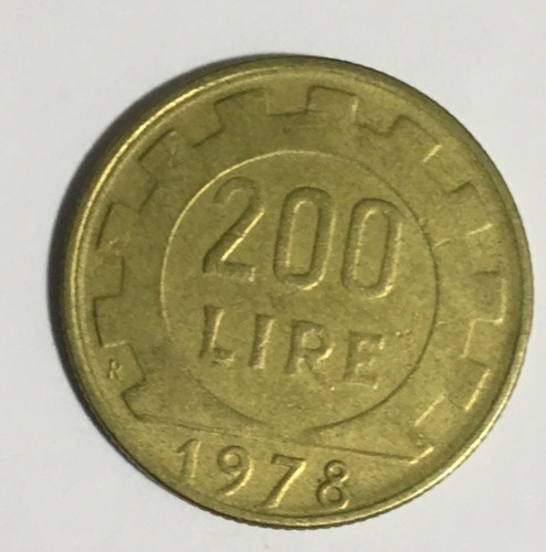 Moeda Da Italia 200 Liras 1978