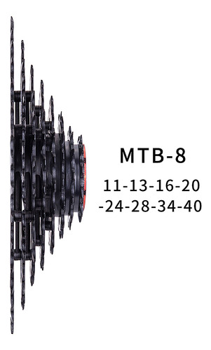 Piezas Para Bicicleta De Montaña Mtb Freewheel 8 Speed 11-40