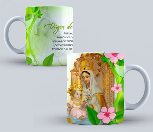 Vasos Tazas Mugs Virgen De La Paz