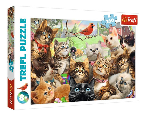 Puzzle Trefl Gatitos 260 Piezas 60x40cm Animales Febo