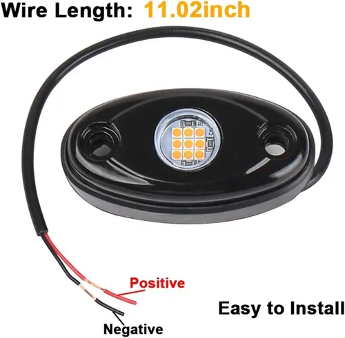 Noen Color Rocks White Rock Lights, 4 Cápsulas, Néon, 12 V, Impermeáveis X.. | MercadoLivre