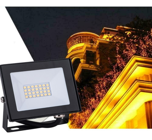 Imagen 6 de 10 de Reflector Led 10w 3000k Luz Calida