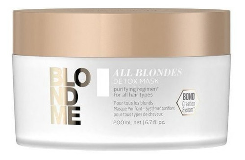 Máscara Purificante Detox All Blondme Schwarzkopf 200ml