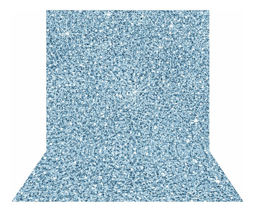 Fundo Fotográfico Brilho Textura Tecido Vertical 1,5 X 2,2m Cor Azul-claro Desenho impresso BRILHO AZUL