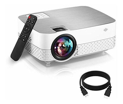 Proyector De Películas, 6500 Lúmenes 1080p Altavoz De Alta