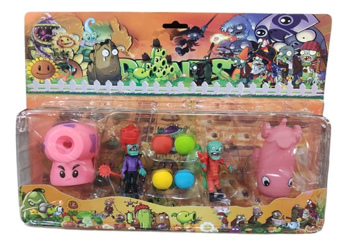 Plantas Vs Zombies Muñecos Personajes Set Grande X1