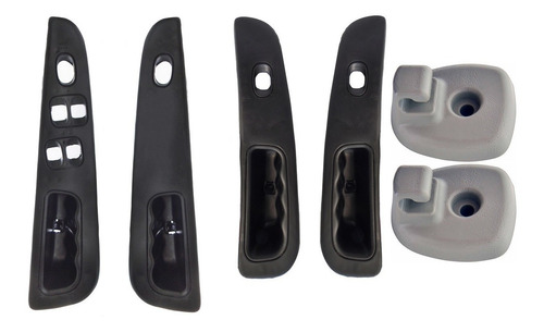 01-06 Dodge Stratus Kit 4 Biseles + 2 Ganchos De Viseras