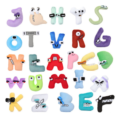 Muñeca De Peluche Alphabet Lore De 6 Piezas, Colocación Grat