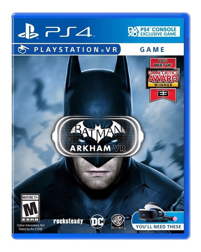 Batman Arkham Vr Ps4 Fisico Sellado Original Ade Ramos