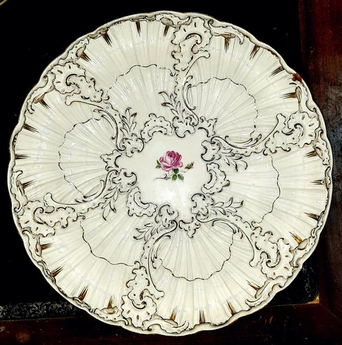 Plato Antiguo De Porcelana Meissen