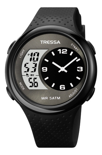 Reloj Tressa Ana Digi Luz Crono Alarma Doble Hora Sumergible