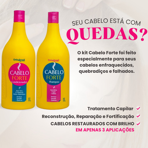Shampoo Cabelo Forte Repara Tratamento Lavatorio 1l Onixx