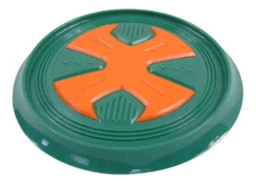 Juguete Frisbee Caucho Flotante Anti Stres Perros 20 Cm Verde