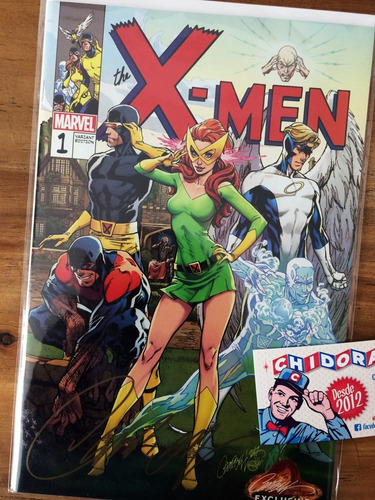 Comic - X-men Blue #1 Scott Campbell Firmada Coa Cover B