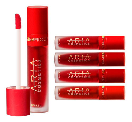 Tintas De Labios Kissing A Prueba De Agua Aria Cosmetics 