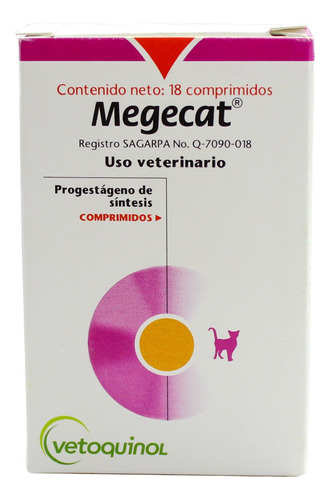 Vetoquinol Megecat 18 Comprimidos Para Felinos Domésticos