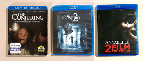 El Conjuro 1 + 2 + Annabelle 1 + 2 - Blu-ray Original