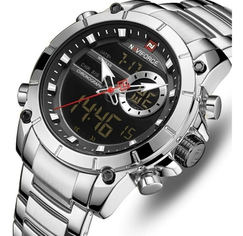 Relógio Naviforce Masculino Modelo 9163 Analógico E Digital