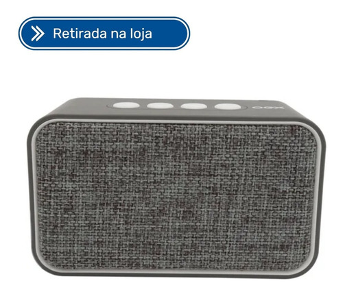 Caixa De Som Bluetooth 10w Oex Weave  Sk407 Micro Sd - Cinza