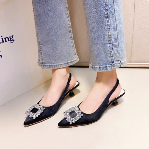 Sandalias De Tacón Alto For Mujer De Estilo Francés 2023, N