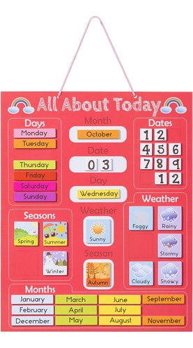 Calendario Magnético Niños Años Tempranos Aprendizaj...