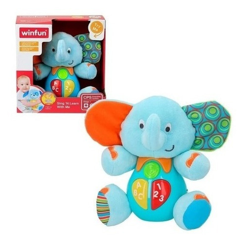 Peluche Inteligente Animalitos Musical C/ Luz Bebe Winfun Ed