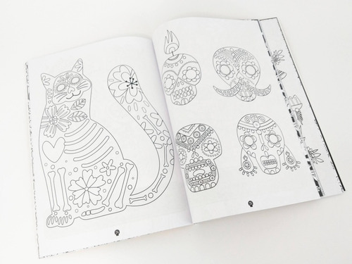 Imagen 2 de 8 de Libro Para Pintar Celebracion Mexicana Libro Para Colorear