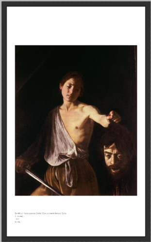 Caravaggio - David Con Cabeza De Goliat (roma) -  55 X 89 Cm