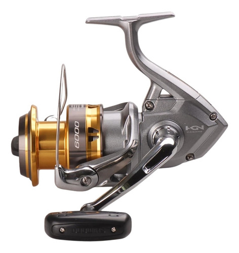 Carrete Shimano Sedona 6000 Spinning Para Pesca Color Gris/dorado Lado De La Manija Derecho/izquierdo