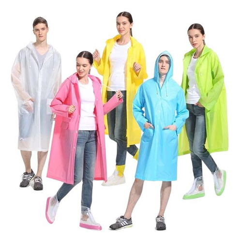 Poncho Impermeable Eva Unisex Para Lluvia Resistente