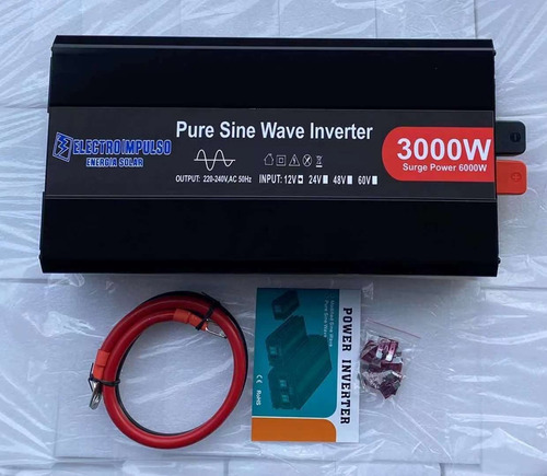 Imagen 4 de 5 de Inversor 12 A 220v 3000w Senoidal C/ Display. Electroimpulso