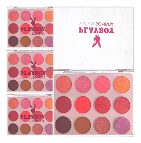3 Paleta De Sombra Like It Hb102229 - Kit Playboy Atacado
