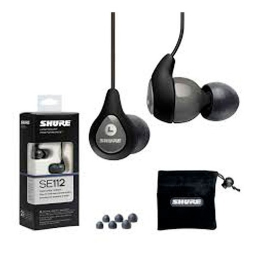 Auriculares Shure Se112m+-gr Control De Volumen In Ear Mic