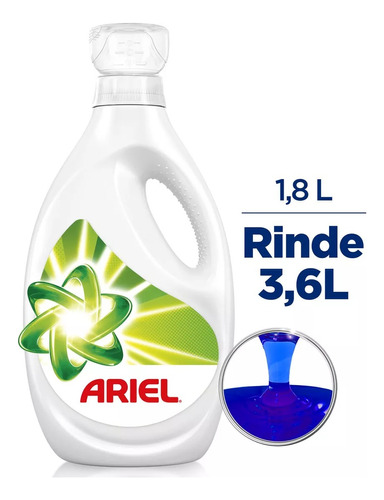 Detergente Liquido Ariel Concentrado Doble Poder 1.8 Litros