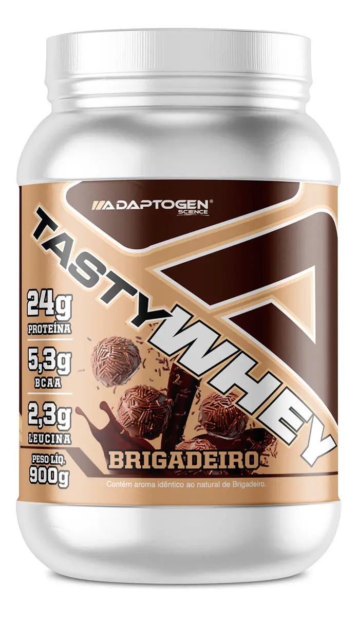 Tasty Whey 3w Gourmet 912g - Adaptogen Sabor Brigadeiro