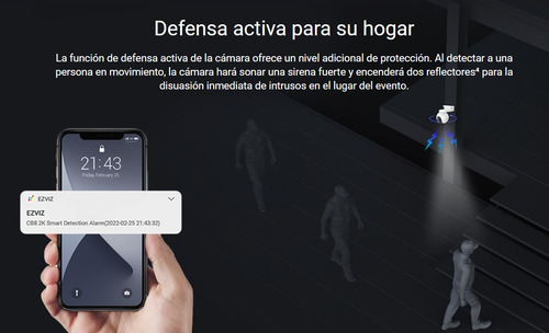 Imagen 5 de 10 de Camara Seguridad Ip Wifi 3mp 2k Ezviz Cb8 Domo Exterior 360