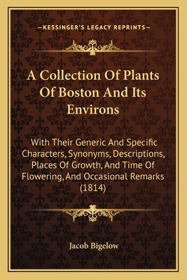 Libro A Collection Of Plants Of Boston And Its Environs: ...