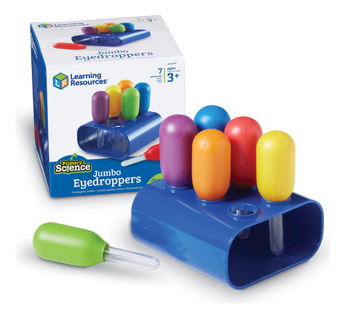 Learning Resources Juego De 6 Goteros Jumbo Con Soporte