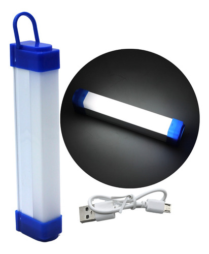 Lampara De Emergencia Led 20w 3 Luz 6-10 Hrs Usb Recargable